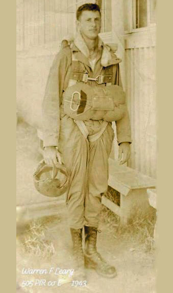 2nd Lt. Warren F. Leary - E company